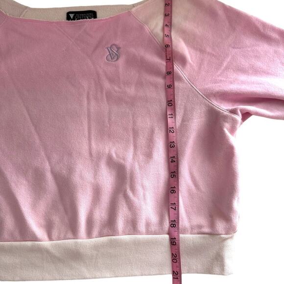 Victoria’s Secret On Point Off Shoulder Pink Purple Ombre Tye Dye Sweater Size L - Picture 10 of 12